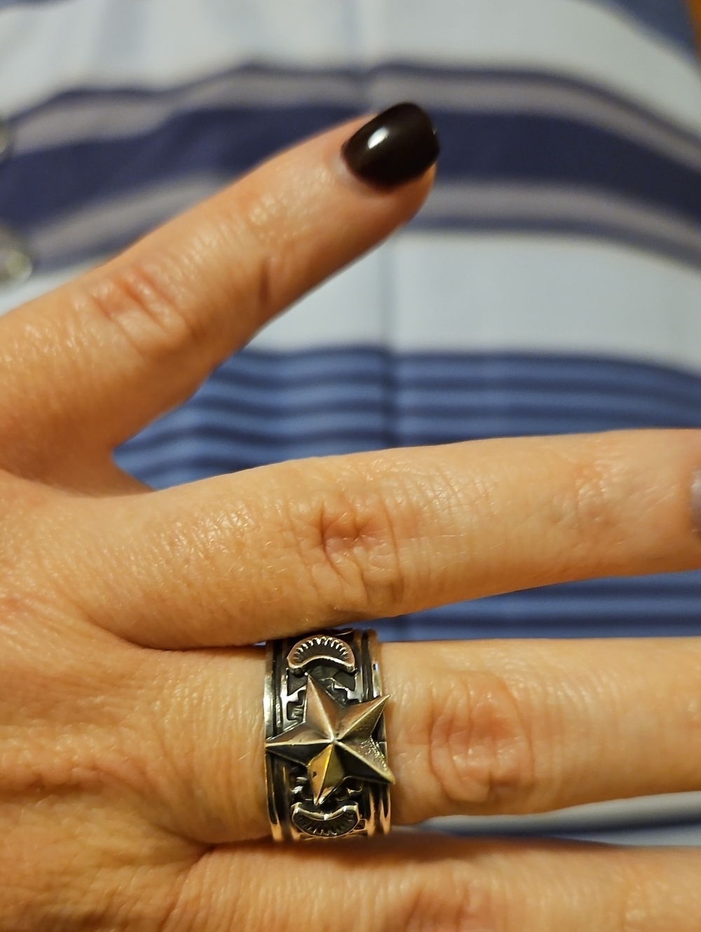 Sterling Star Accent Women's Ring in Silver